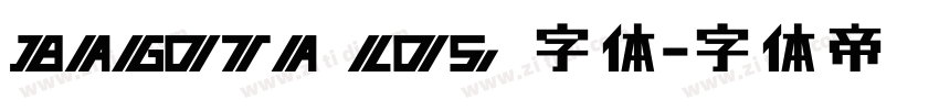 BAGOTA LOS 字体字体转换